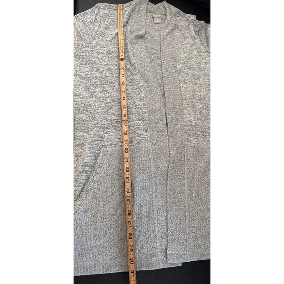 Chico's Women's Zenergy Gray Heather Soft Essentials Cardigan Size 1/M - Picture 5 of 5